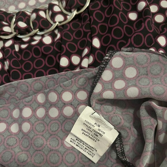 Laura Petites Women's Sleeveless Blouse, Small (Petite), Purple Patterned - Picture 5 of 7